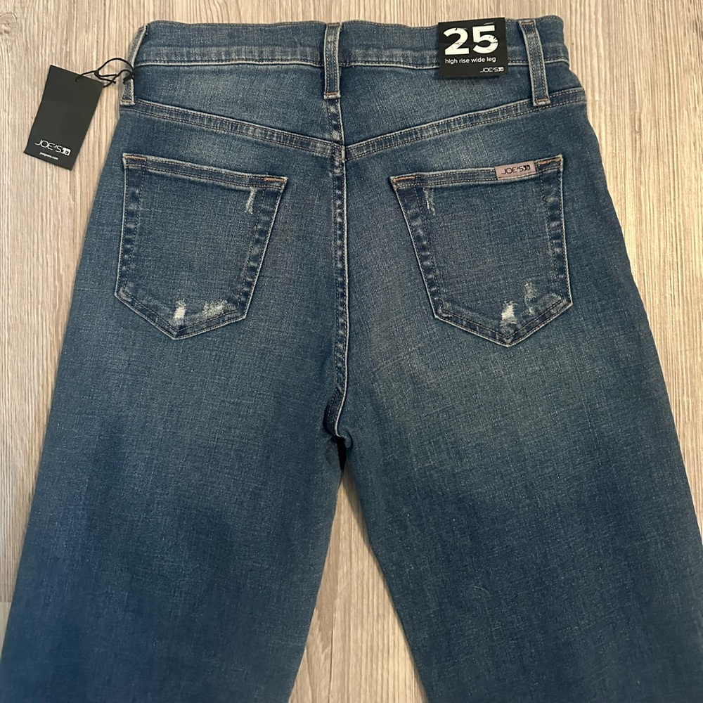 Joe's Jeans Women's Straight Leg Blue Denim: Distressed Belenos NWT - Picture 6 of 7